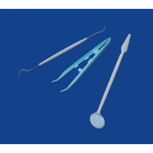 Набор стоматологический ЕваДент тип 2 : (зеркало стоматологическое, зонд стоматологический, пинцет)