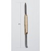 Нож-шпатель зуботехнический 175 мм с деревянной ручкой  